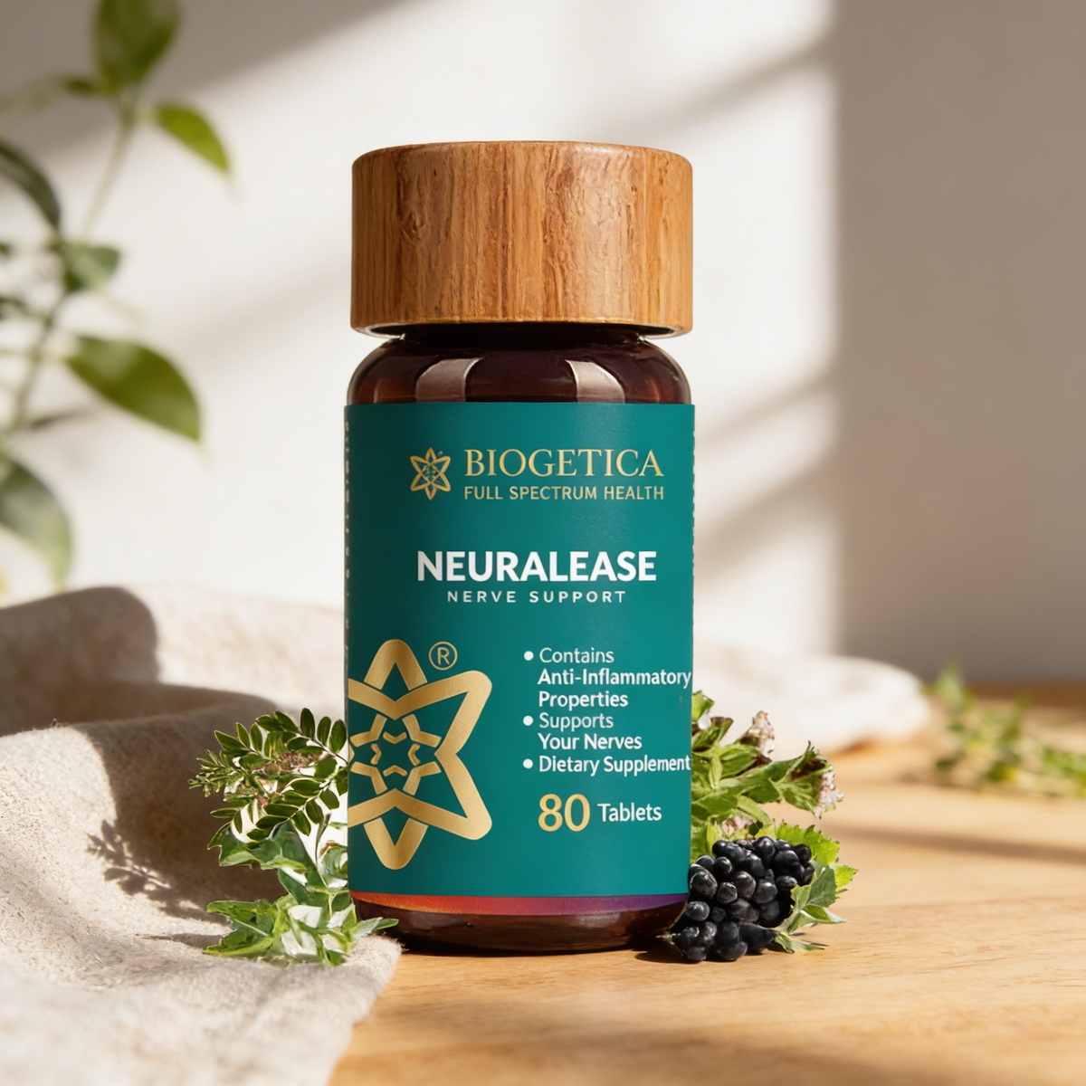 Biogetica Neuralease-80 Tab (Nerve Support)