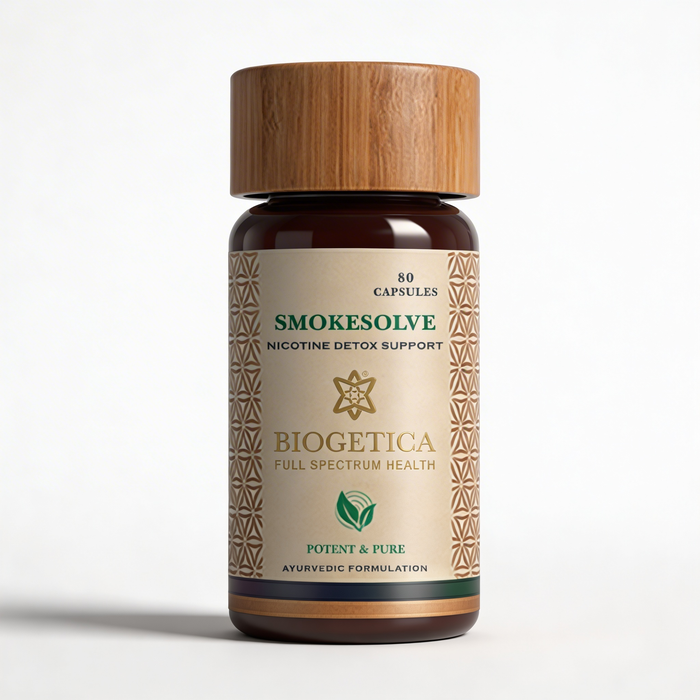 Biogetica Smokesolve (Lungs Detox, Anti Nicotin) 80 Capsule
