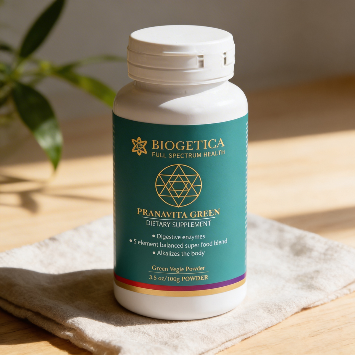 BLOOM Pranavita Green Balanced Green Drink - Superfood Complex - Packed with Vitamins and Micro-Nutrients, Naturally Anti-Aging 3.5 oz / 100 gm.