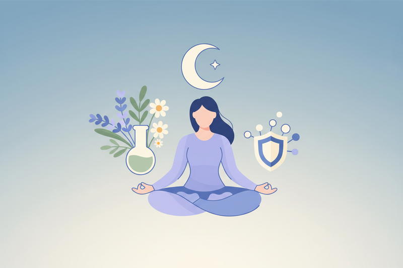 Stress and Immune Management Illustration